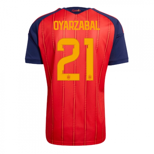 Billige Fotballdrakt Spania Mikel Oyarzabal #21 Replika Hjemmedrakt VM 2026 Kortermet Billige Fotballdrakt Spania Mikel Oyarzabal #21 Replika Hjemmedrakt VM 2026 Kortermet